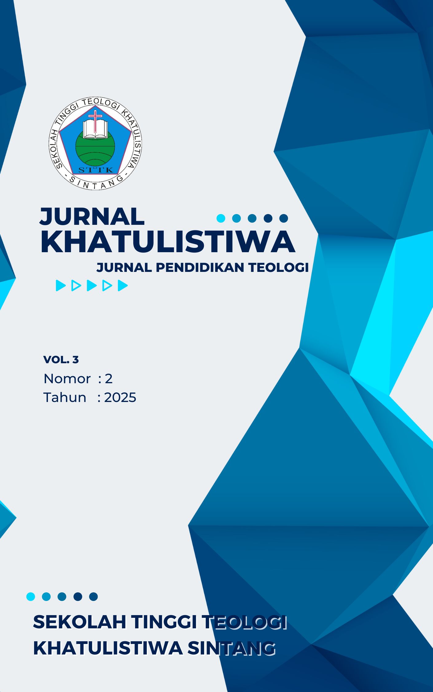 					View Vol. 3 No. 2 (2025): Jurnal Pendidikan Teologi
				